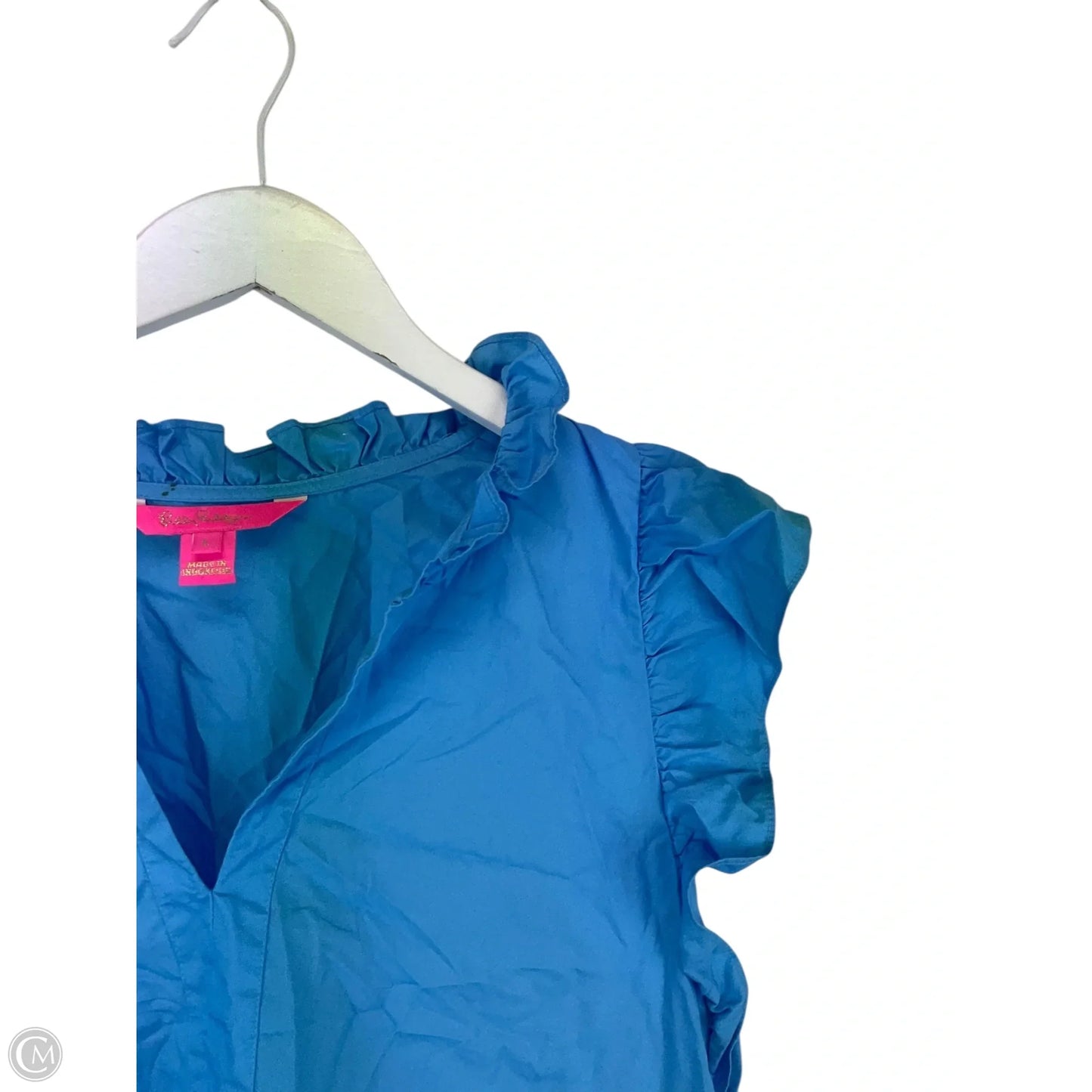 Top Sleeveless Designer By Lilly Pulitzer In Blue, Size: L