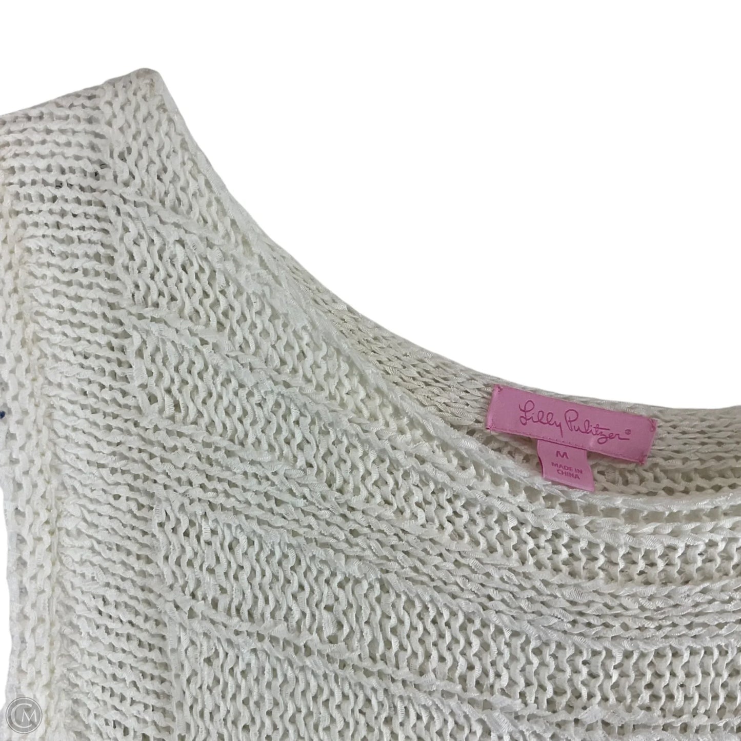 Top Sleeveless Designer By Lilly Pulitzer In White, Size: M