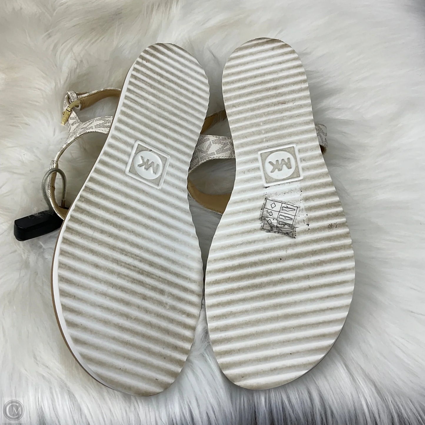 Sandals Designer By Michael Kors In White, Size: 8