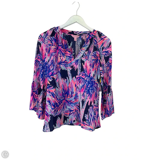 Top Long Sleeve Designer By Lilly Pulitzer In Multi-colored, Size: Xxs
