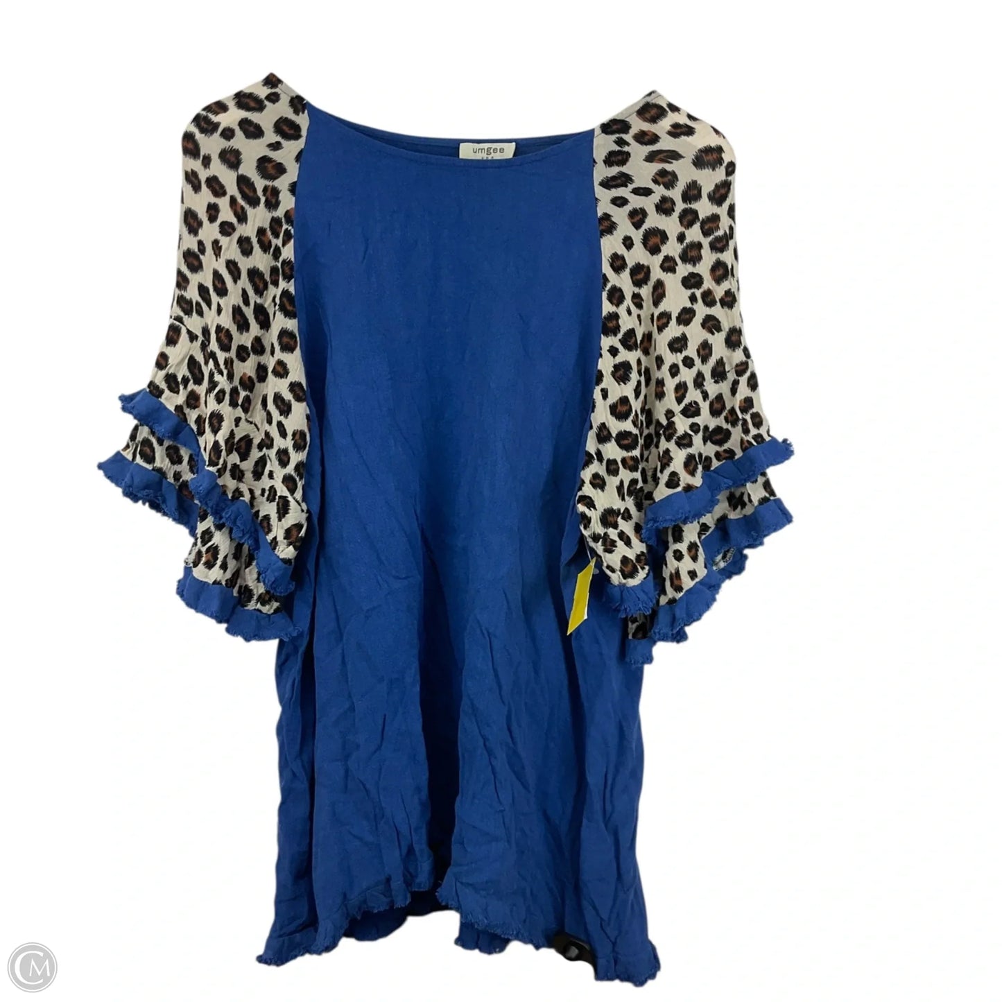 Top Short Sleeve By Umgee In Blue, Size: S