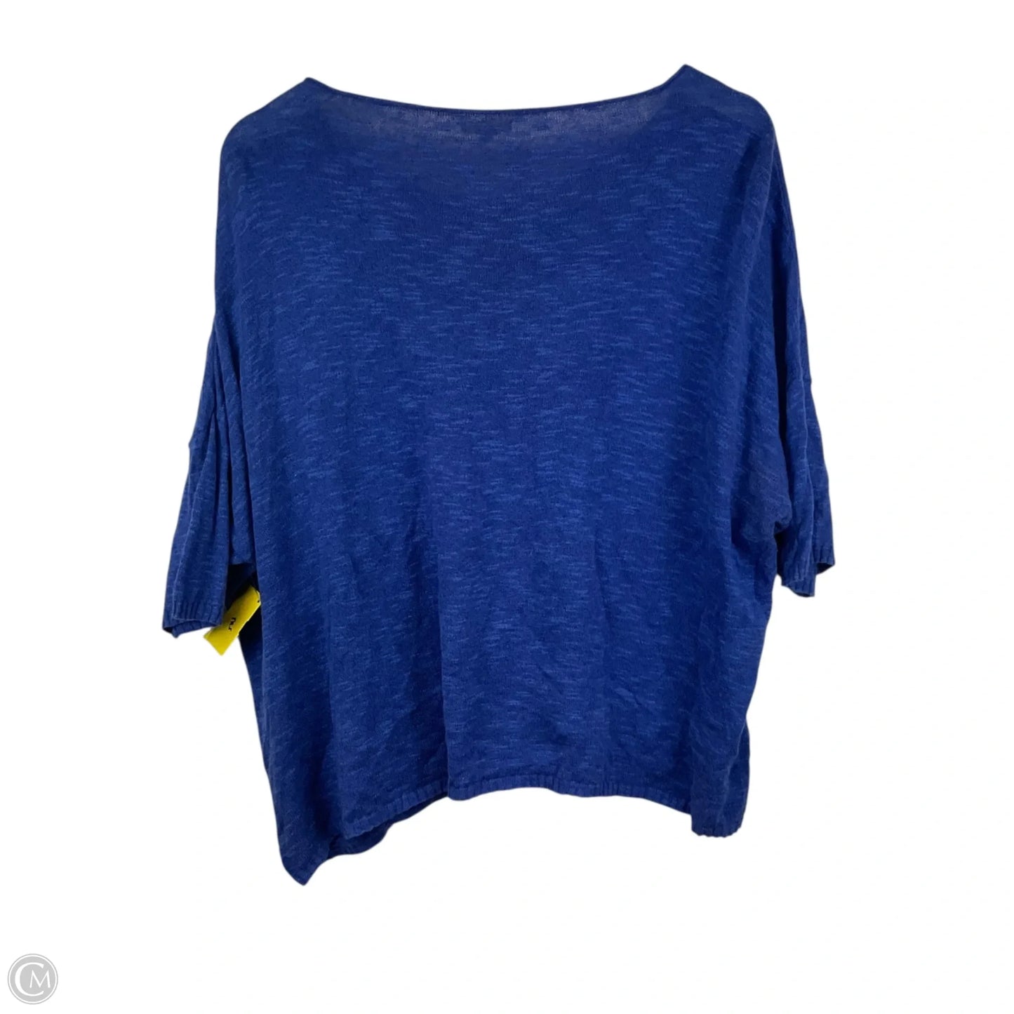 Top Short Sleeve By Eileen Fisher In Blue, Size: M