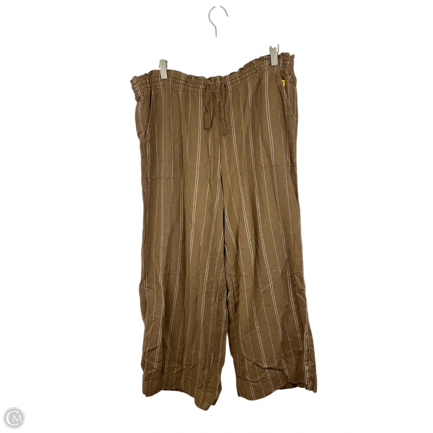 Pants Wide Leg By Time And Tru In Brown, Size: L