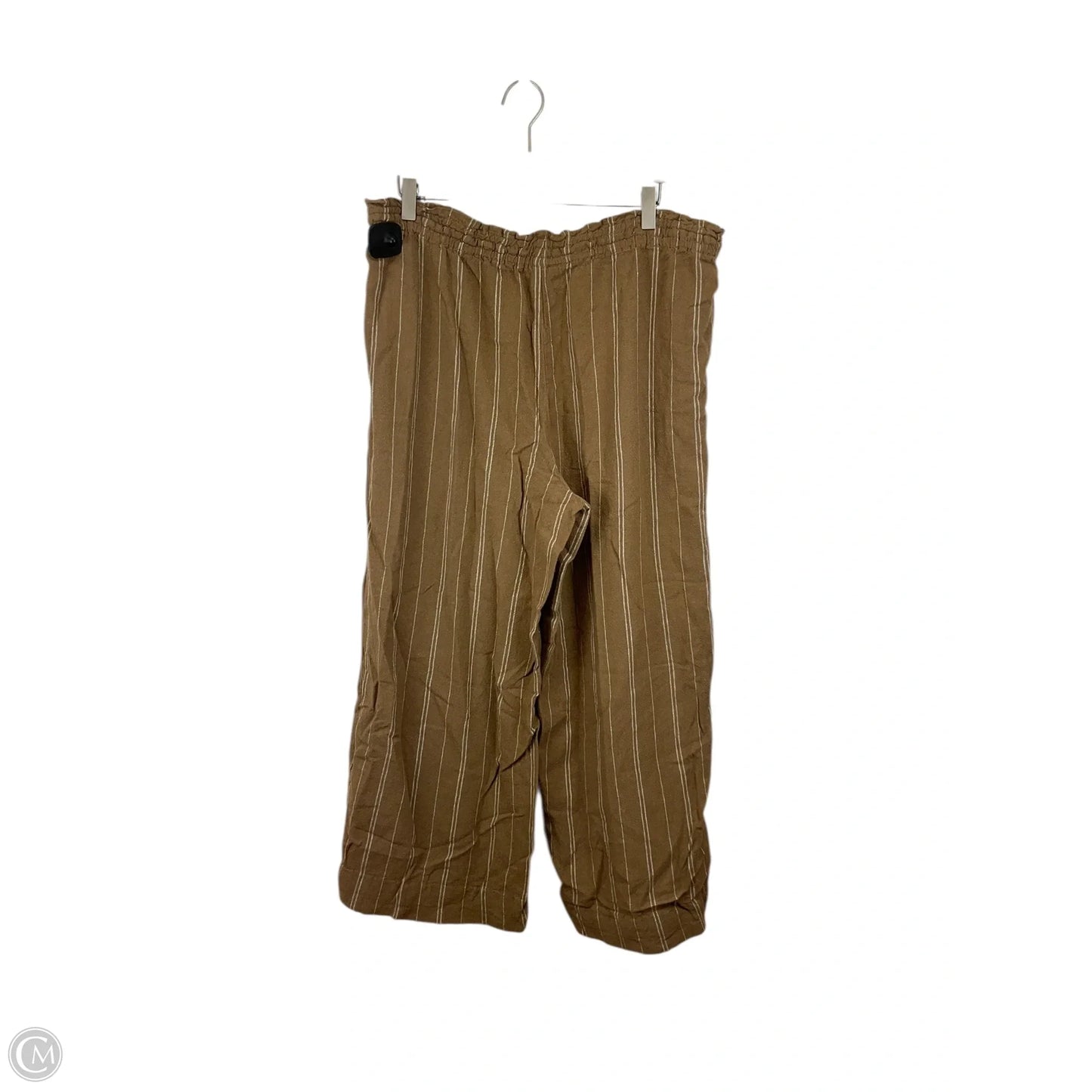 Pants Wide Leg By Time And Tru In Brown, Size: L