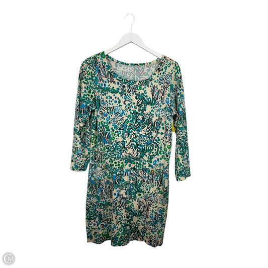 Dress Designer By Lilly Pulitzer In Teal, Size: L