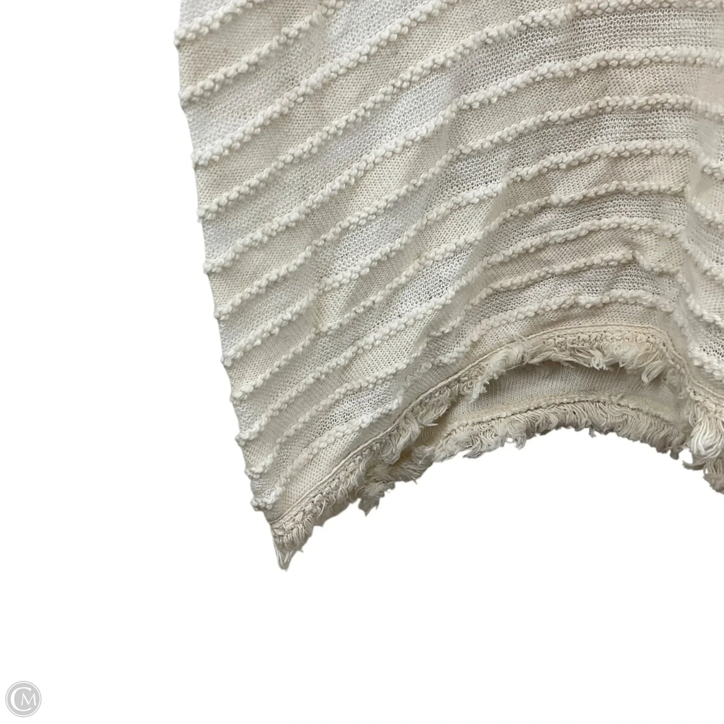 Top Short Sleeve By Eri + Ali In Cream, Size: L