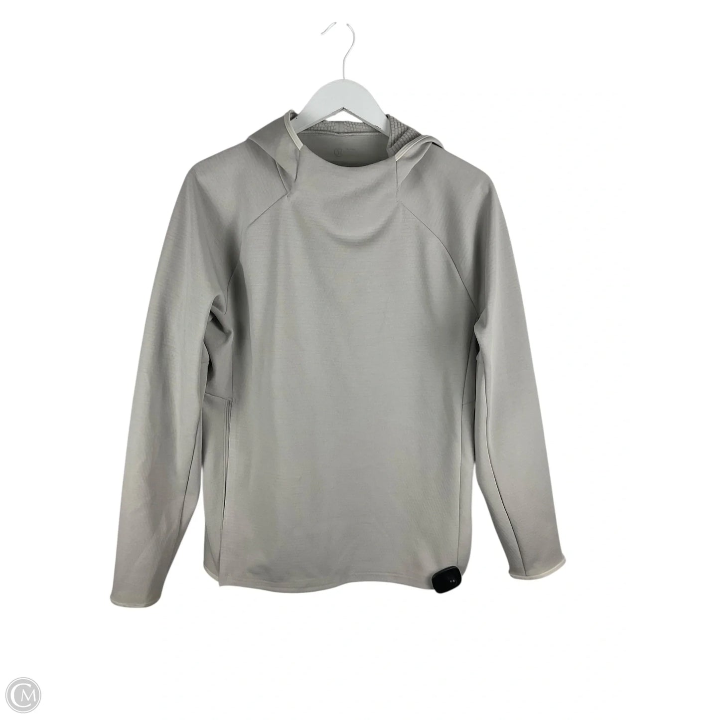 Athletic Sweatshirt Collar By Lululemon In Grey, Size: M