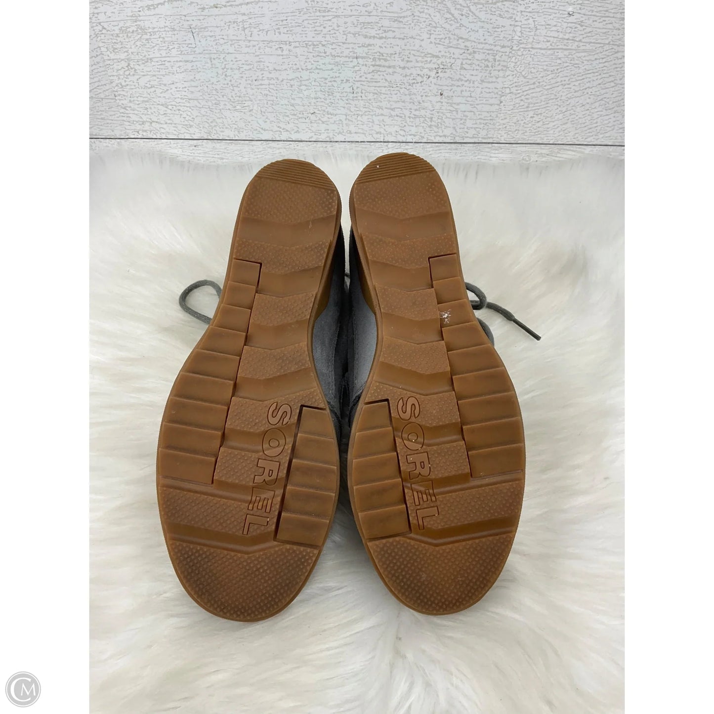 Boots Ankle Heels By Sorel In Grey, Size: 8