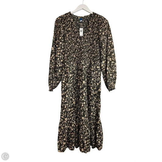 Dress Casual Maxi By Old Navy In Black, Size: M