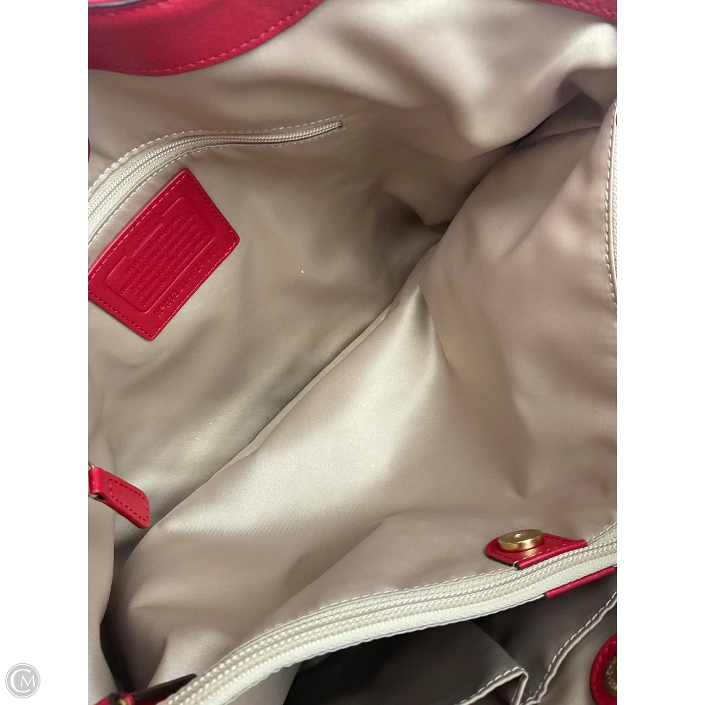 Handbag Designer By Coach, Size: Medium