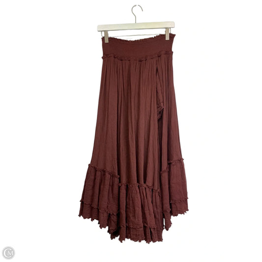 Skirt Maxi By Free People In Red, Size: Xs