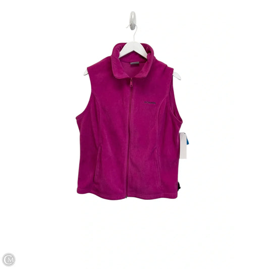 Vest Fleece By Columbia In Pink, Size: Xl