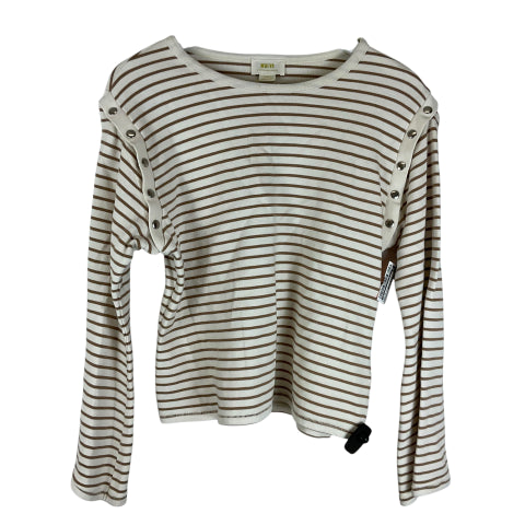 Top Long Sleeve By Maeve In Striped Pattern, Size: Xs