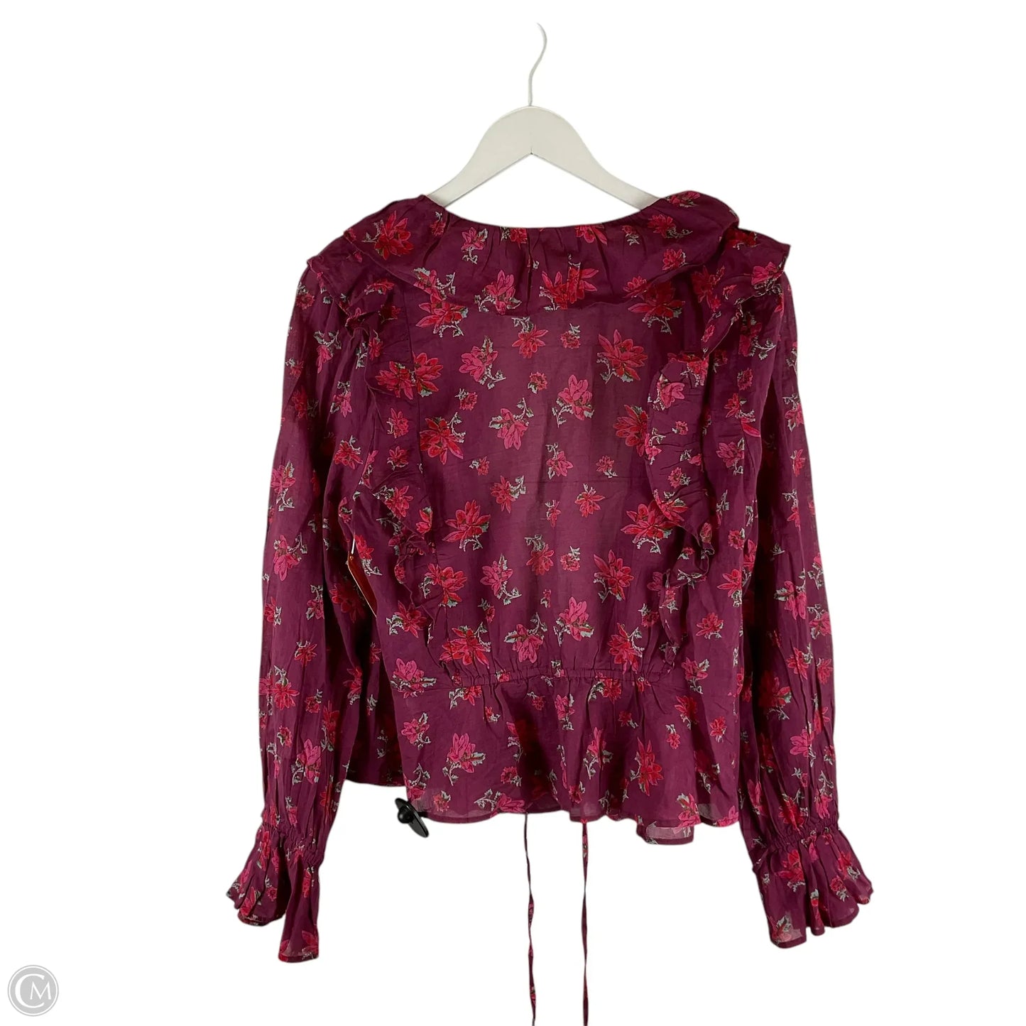Top Long Sleeve By Free People In Purple, Size: L