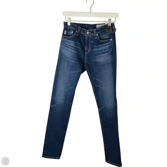 Jeans Skinny By Adriano Goldschmied In Blue Denim, Size: 2