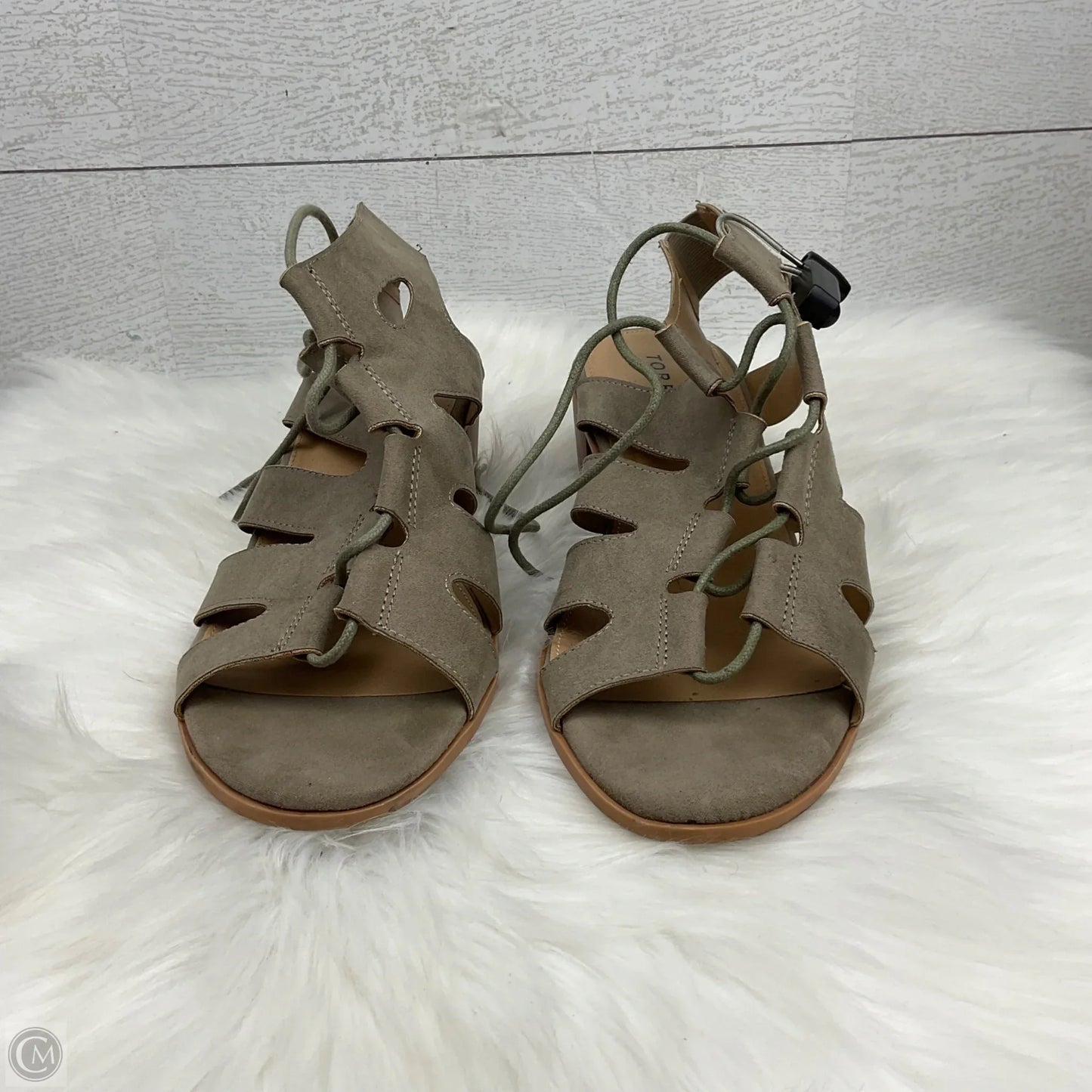 Shoes Heels Block By Torrid In Grey, Size: 9.5