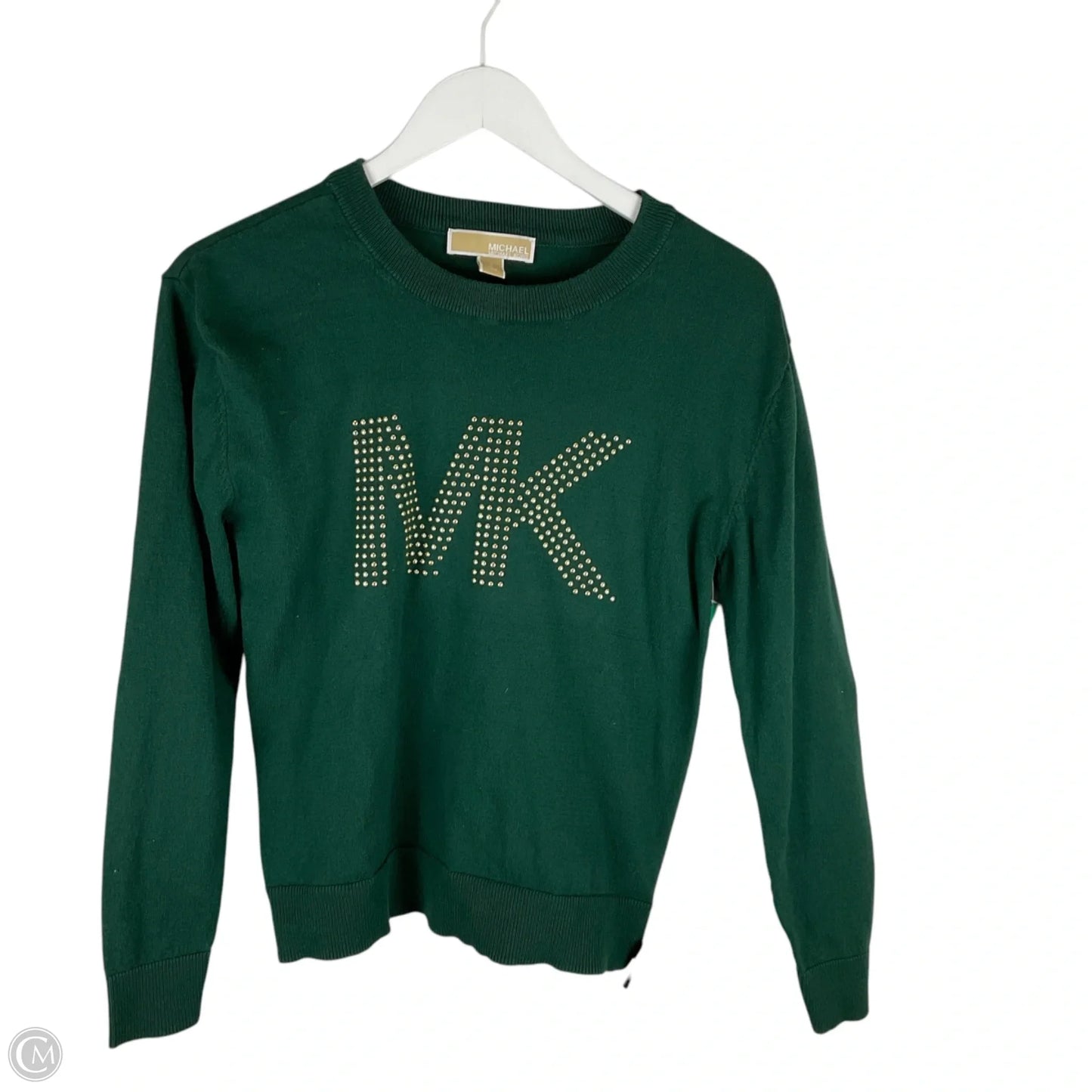 Top Long Sleeve By Michael By Michael Kors In Green, Size: S