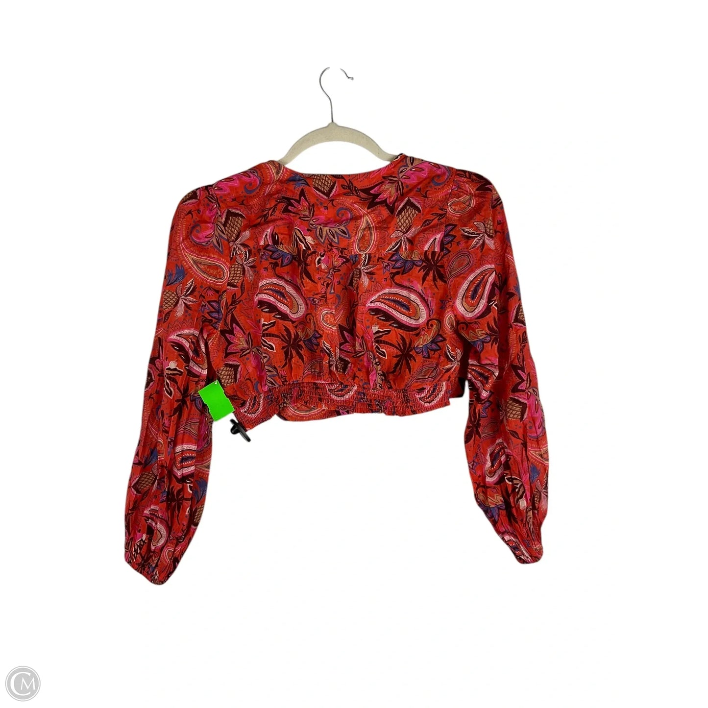 Top Long Sleeve By Boden In Orange & Purple, Size: Xl