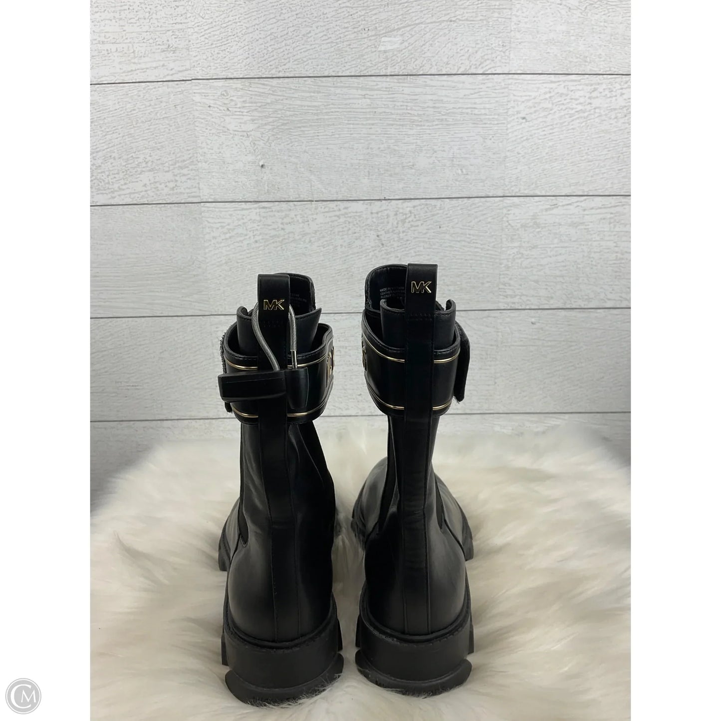 Boots Designer By Michael Kors In Black, Size: 8.5