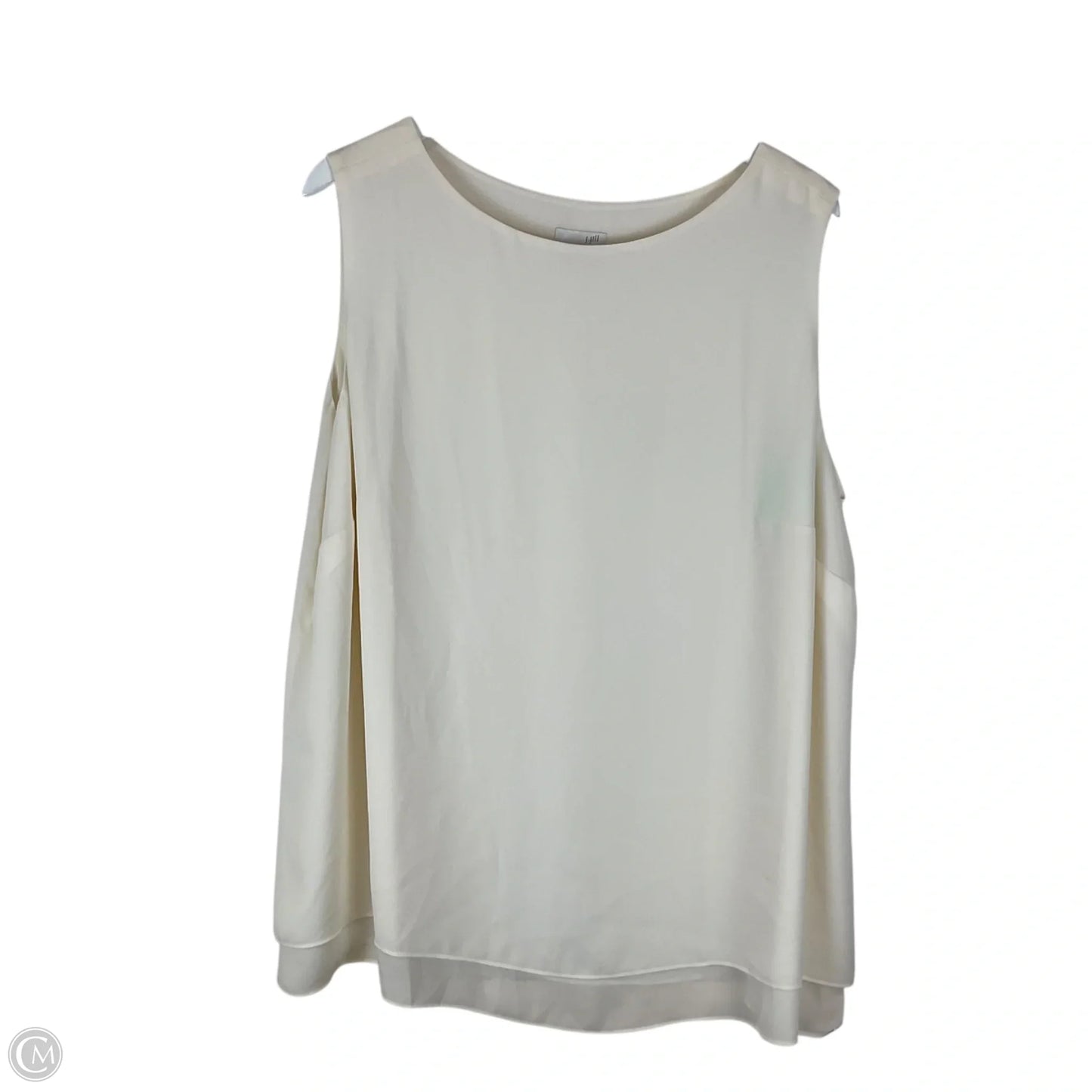 Top Sleeveless By J. Jill In Cream, Size: 2x