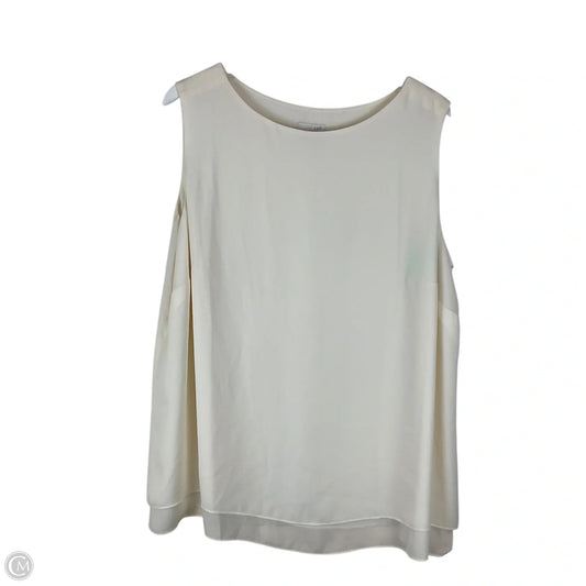 Top Sleeveless By J. Jill In Cream, Size: 2x