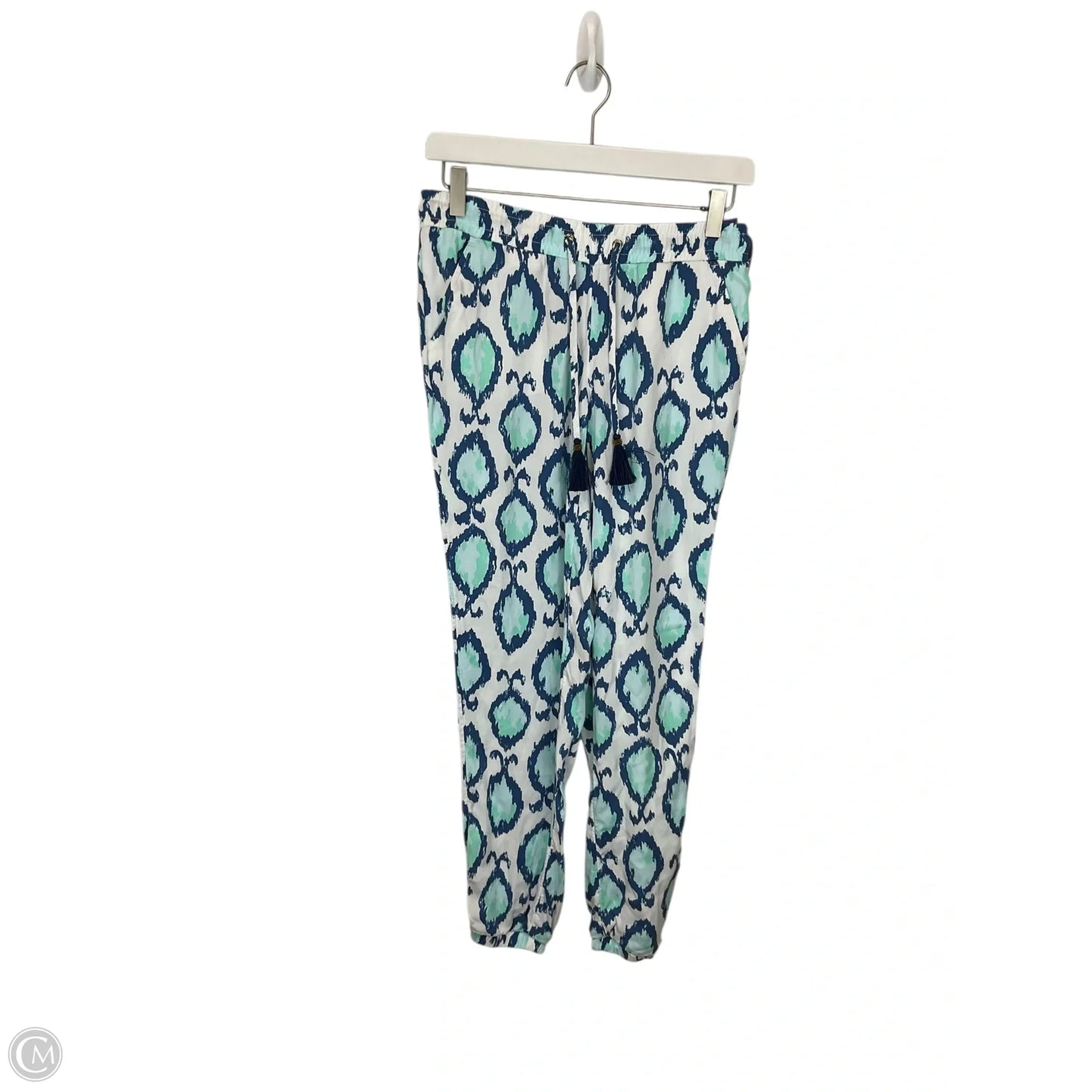 Pants Designer By Lilly Pulitzer In Blue & White, Size: Xs
