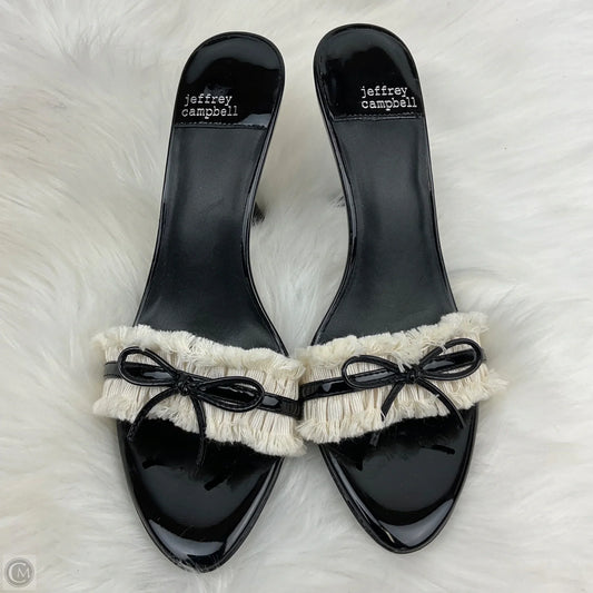 Sandals Heels Stiletto By Jeffery Campbell In Black, Size: 6