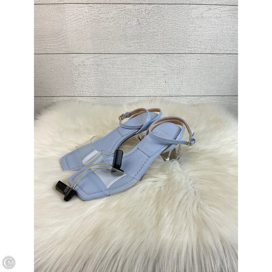 Sandals Heels Block By Crown And Ivy In Blue, Size: 6.5