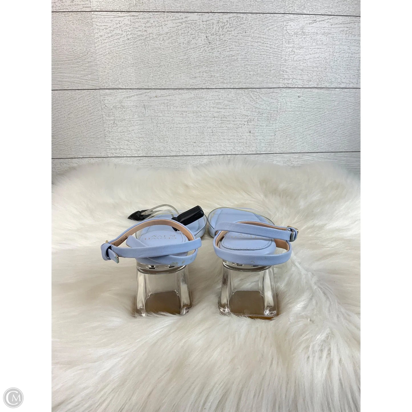 Sandals Heels Block By Crown And Ivy In Blue, Size: 6.5