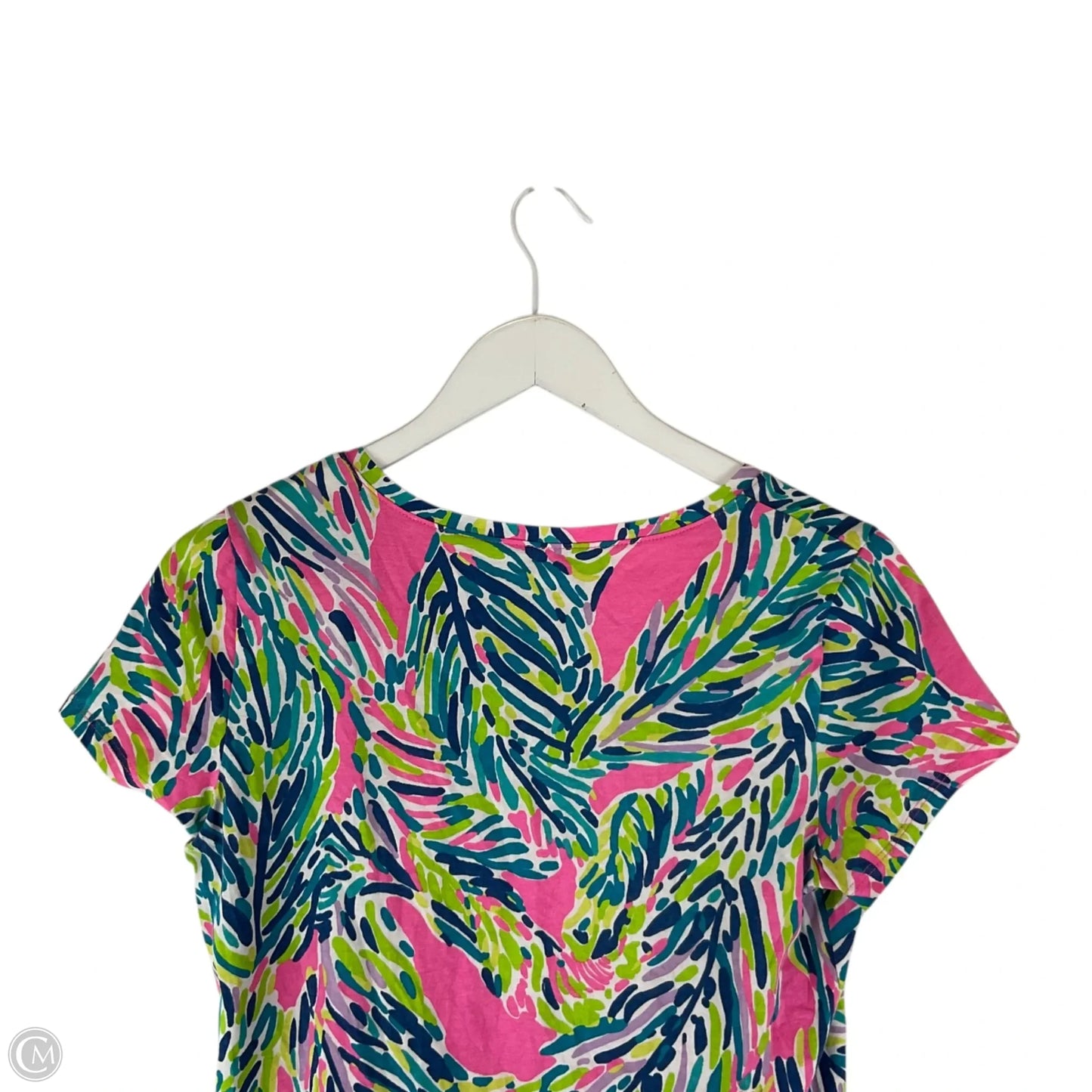 Top Short Sleeve Designer By Lilly Pulitzer In Multi-colored, Size: M