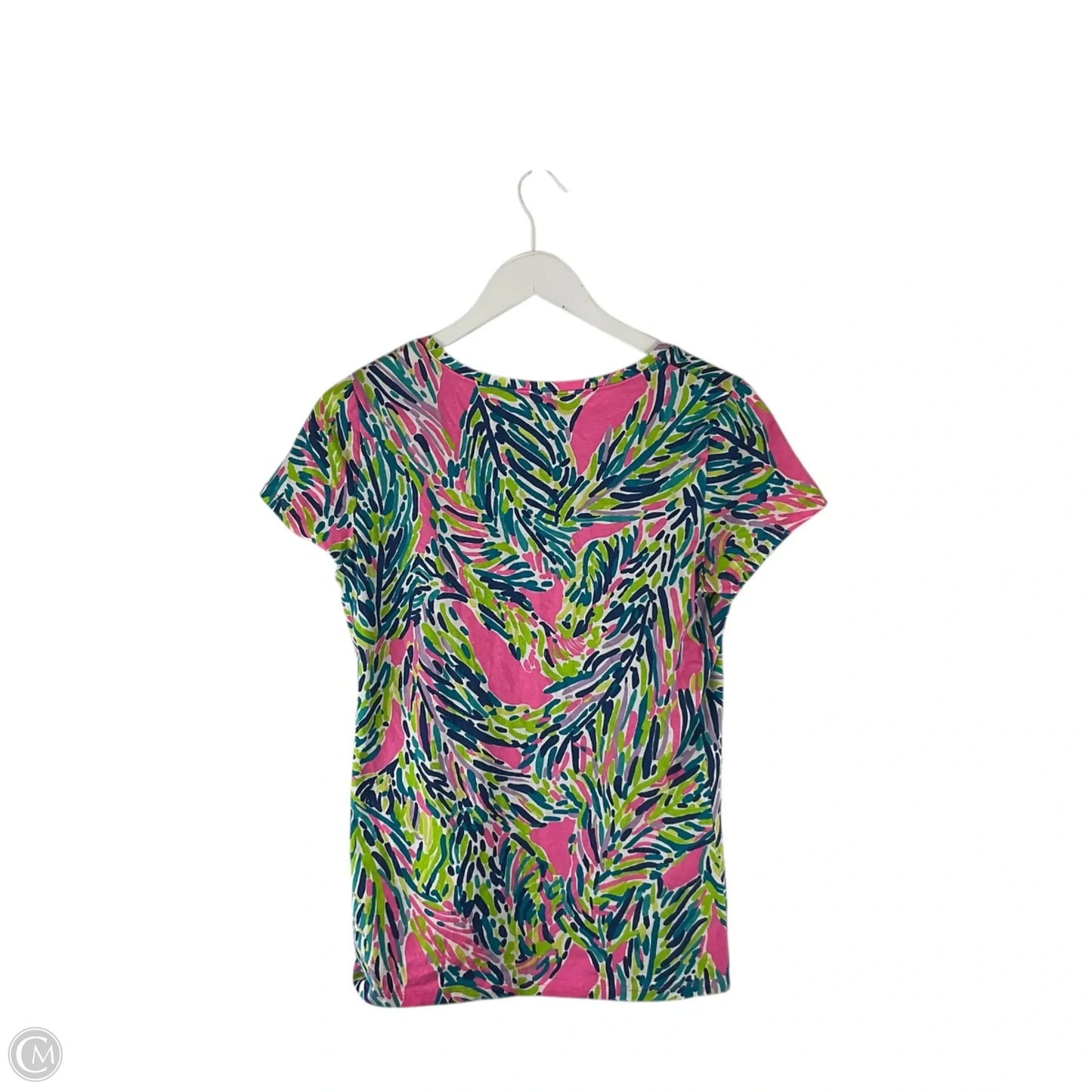 Top Short Sleeve Designer By Lilly Pulitzer In Multi-colored, Size: M
