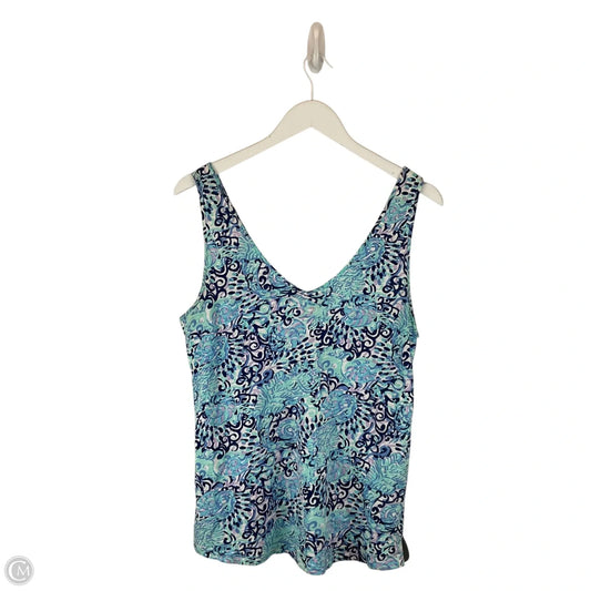 Top Sleeveless Designer By Lilly Pulitzer In Blue, Size: M