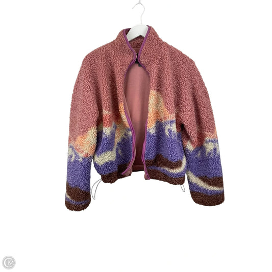Coat Faux Fur & Sherpa By Wild Fable In Pink & Purple, Size: M