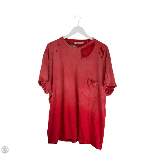 Top Short Sleeve By We The Free In Red, Size: L