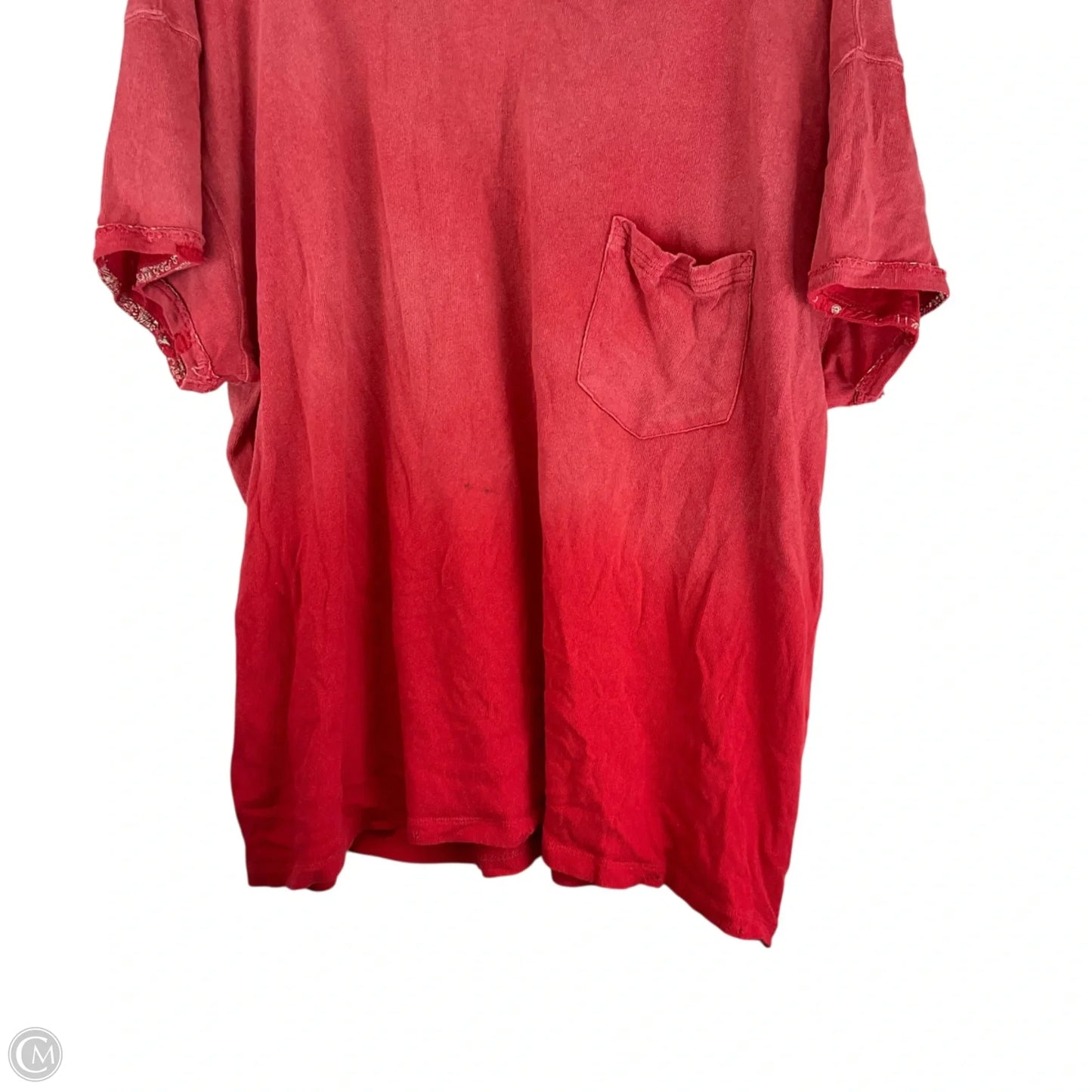 Top Short Sleeve By We The Free In Red, Size: L