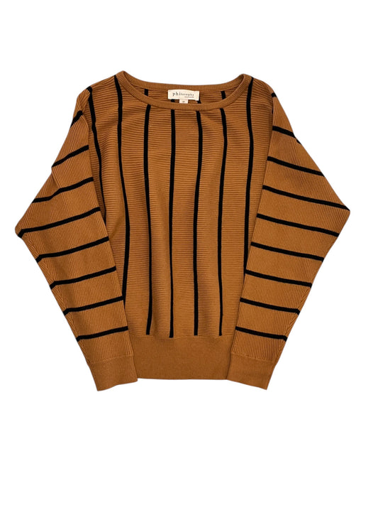 Sweater By Philosophy In Tan, Size:S
