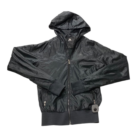 Athletic Jacket By Nike In Black, Size:S