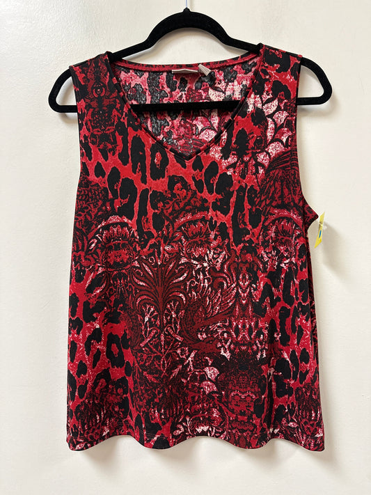 Tank Top By Chicos In Red, Size:Xl