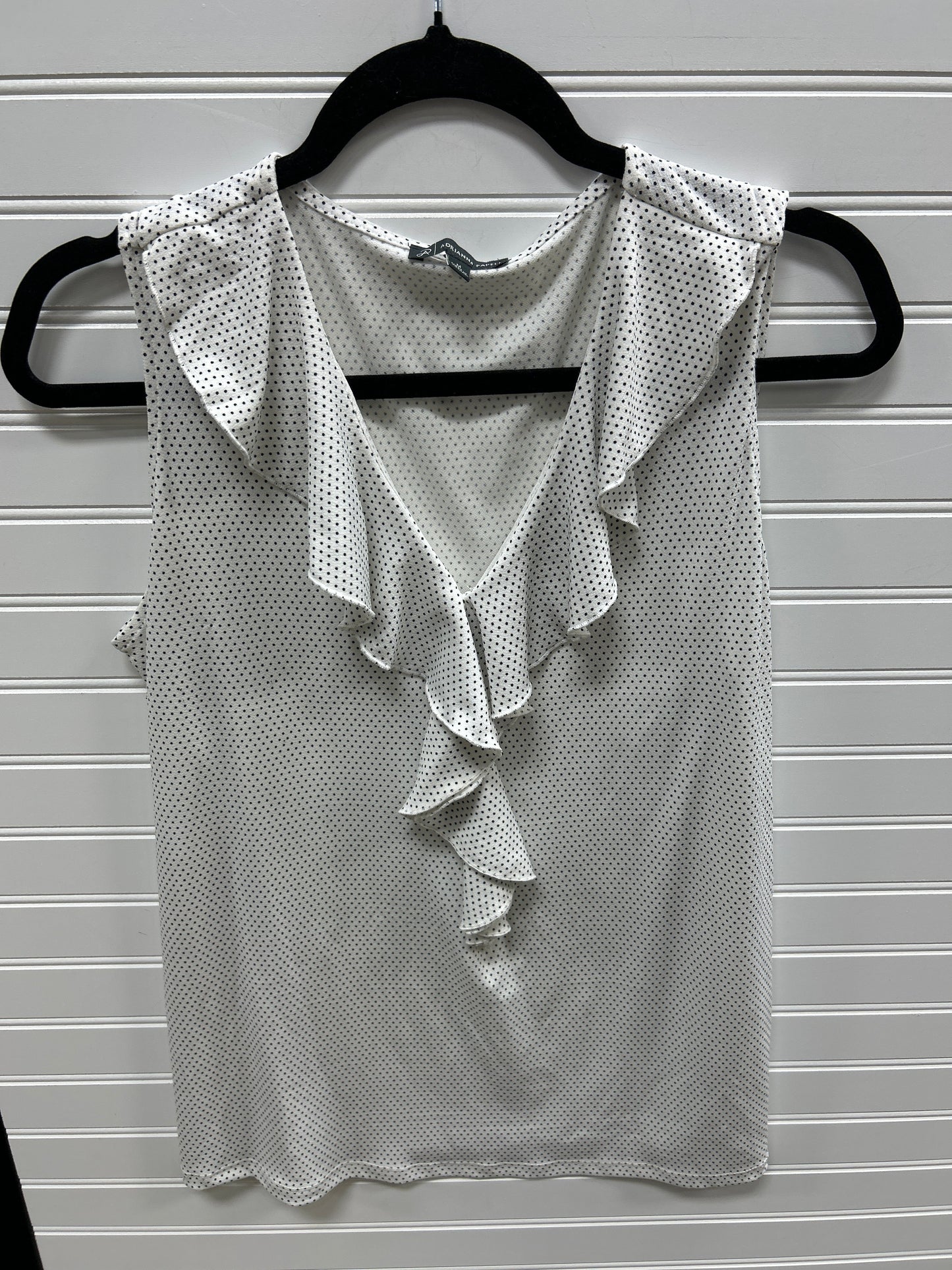 Top Sleeveless By Adrianna Papell In Cream, Size:M