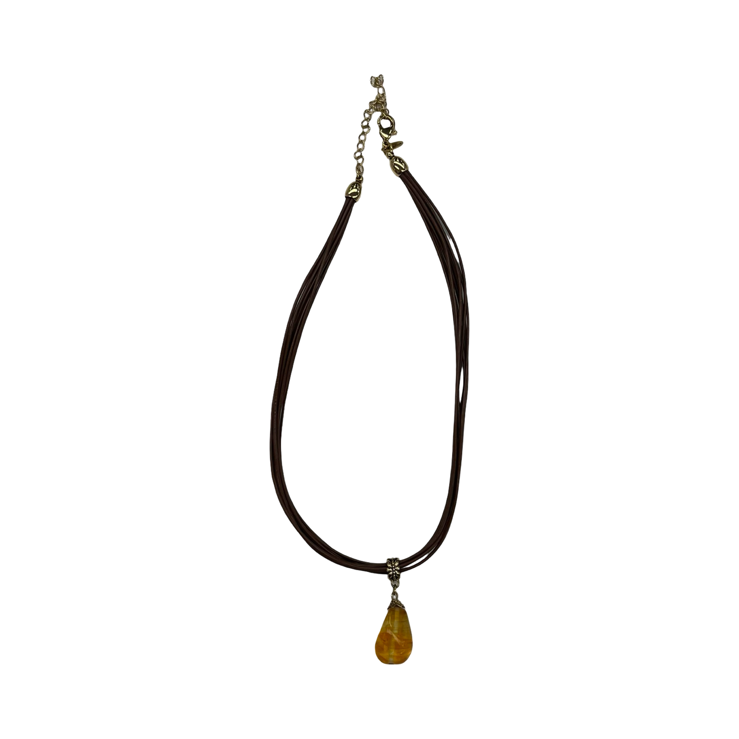 Necklace Pendant By Lia Sophia In Brown