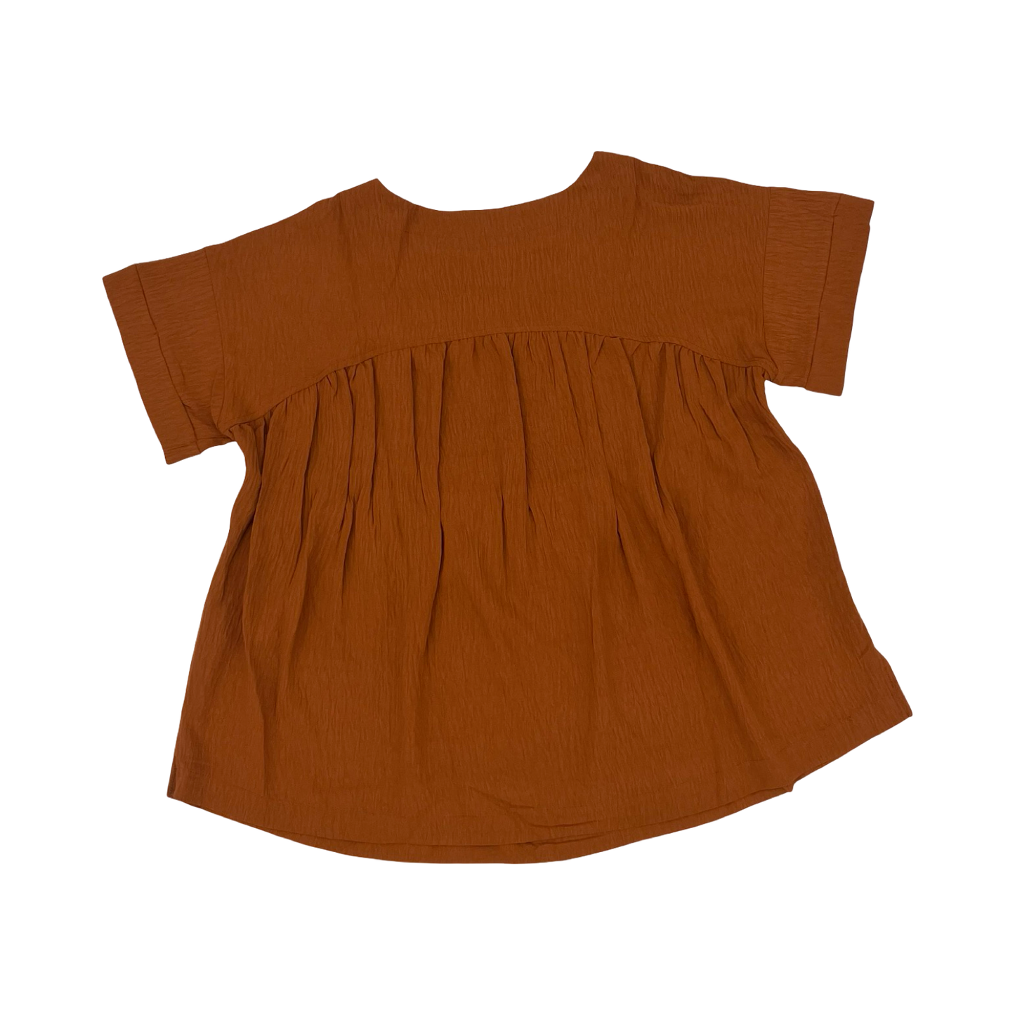 Blouse Ss By Clothes Mentor In Brown, Size:M