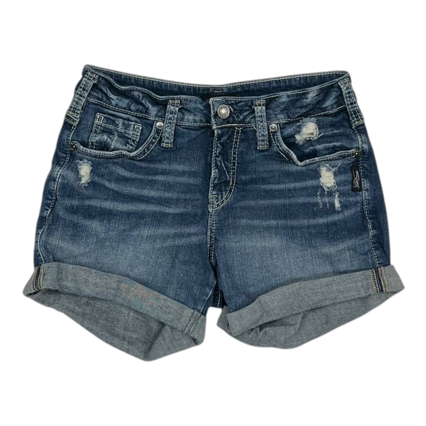 Shorts By Silver In Blue Denim, Size:6