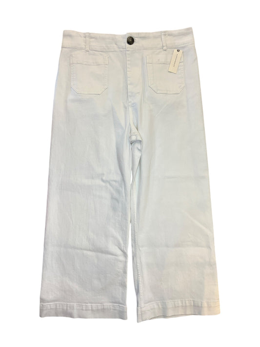 Jeans Wide Leg By Maeve In White Denim, Size:16