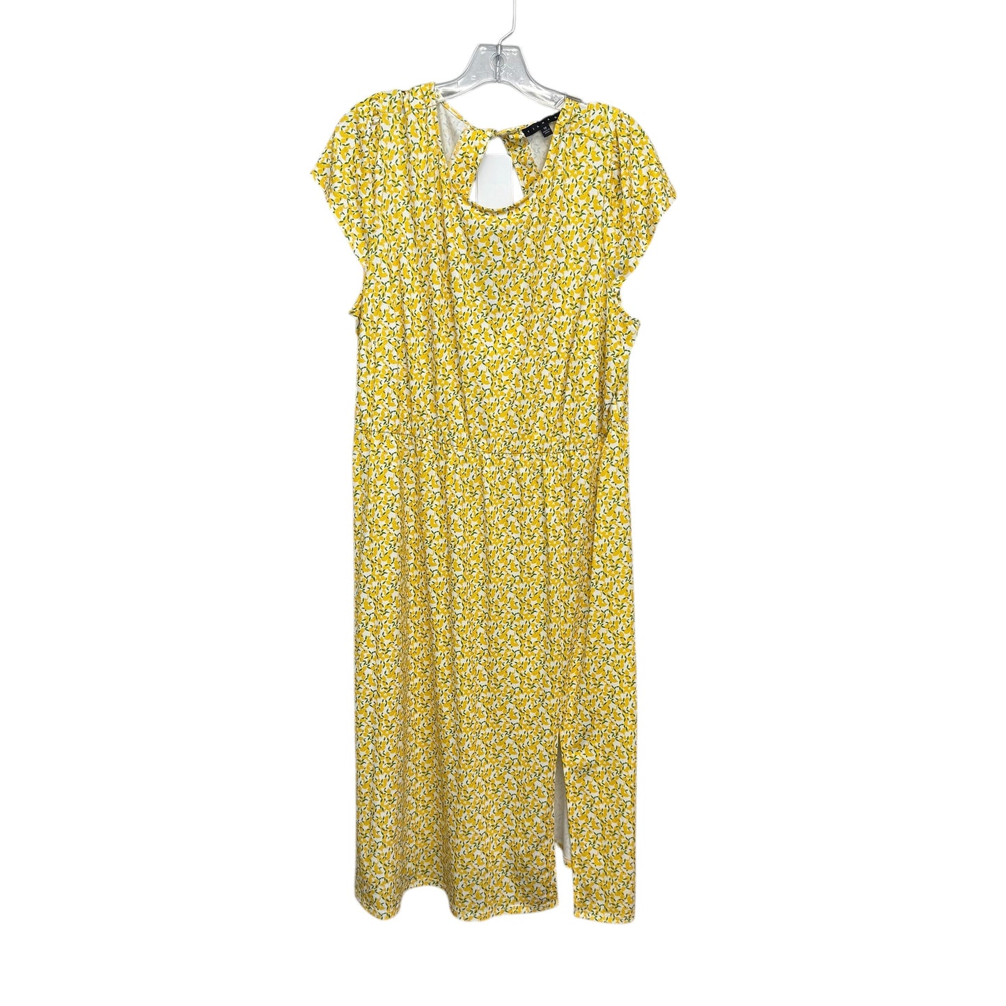 Dress Casual Midi By Tiana B In Green & Yellow, Size:1X