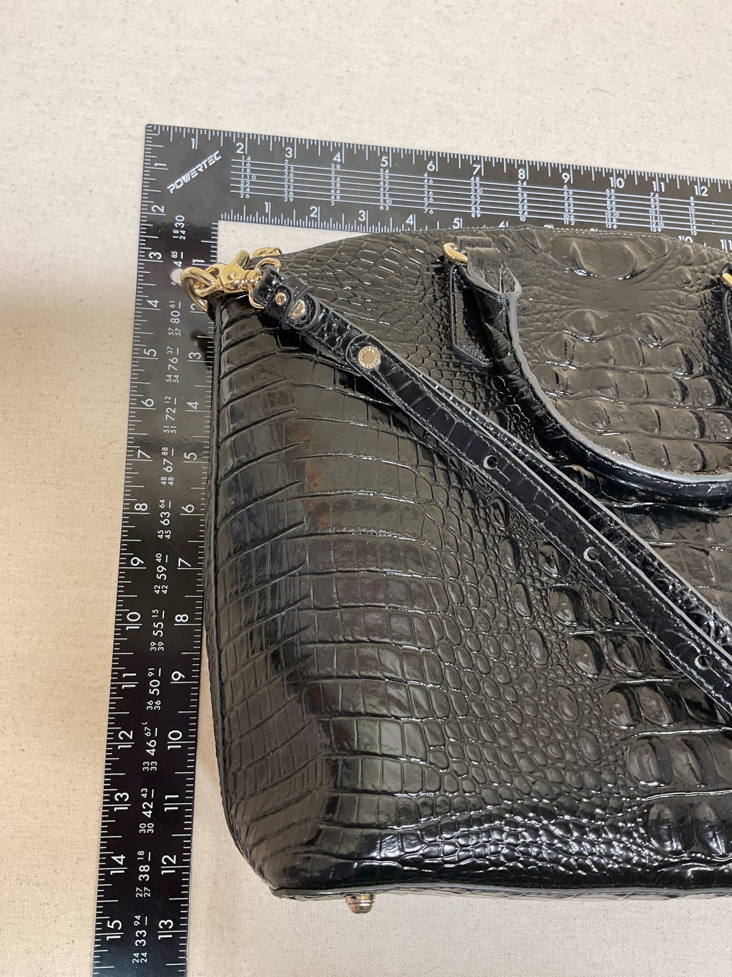 Handbag Designer By Brahmin In Black, Size:Large