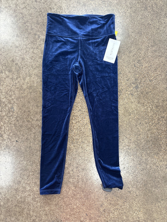 Athletic Leggings By Athleta In Blue, Size:M