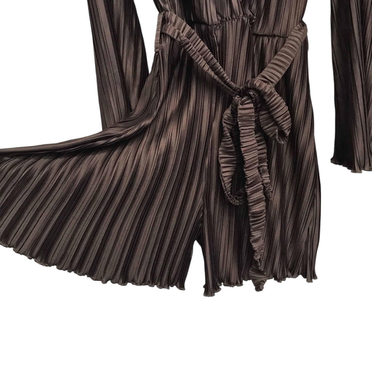 Romper Party Short By Boohoo Boutique In Brown, Size:L