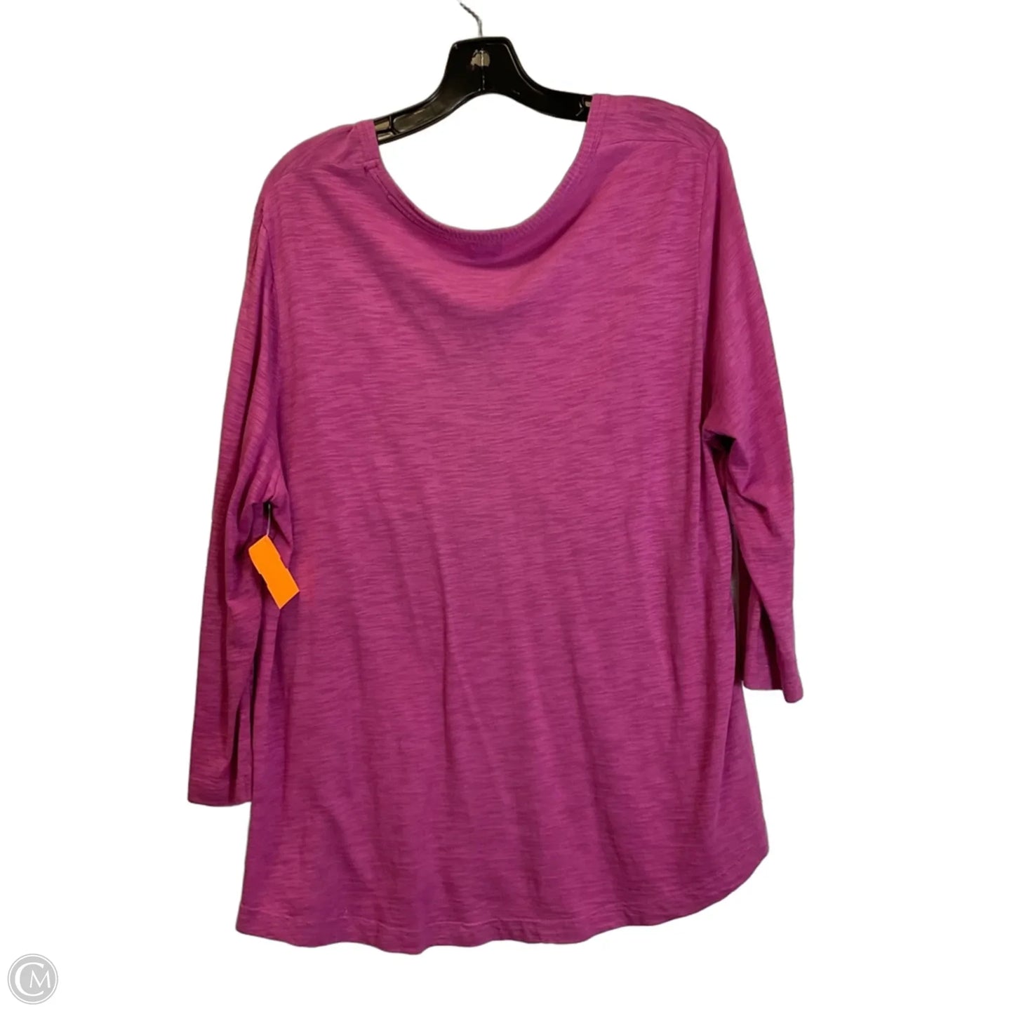 Top Long Sleeve Basic By Chicos In Pink, Size: Xl