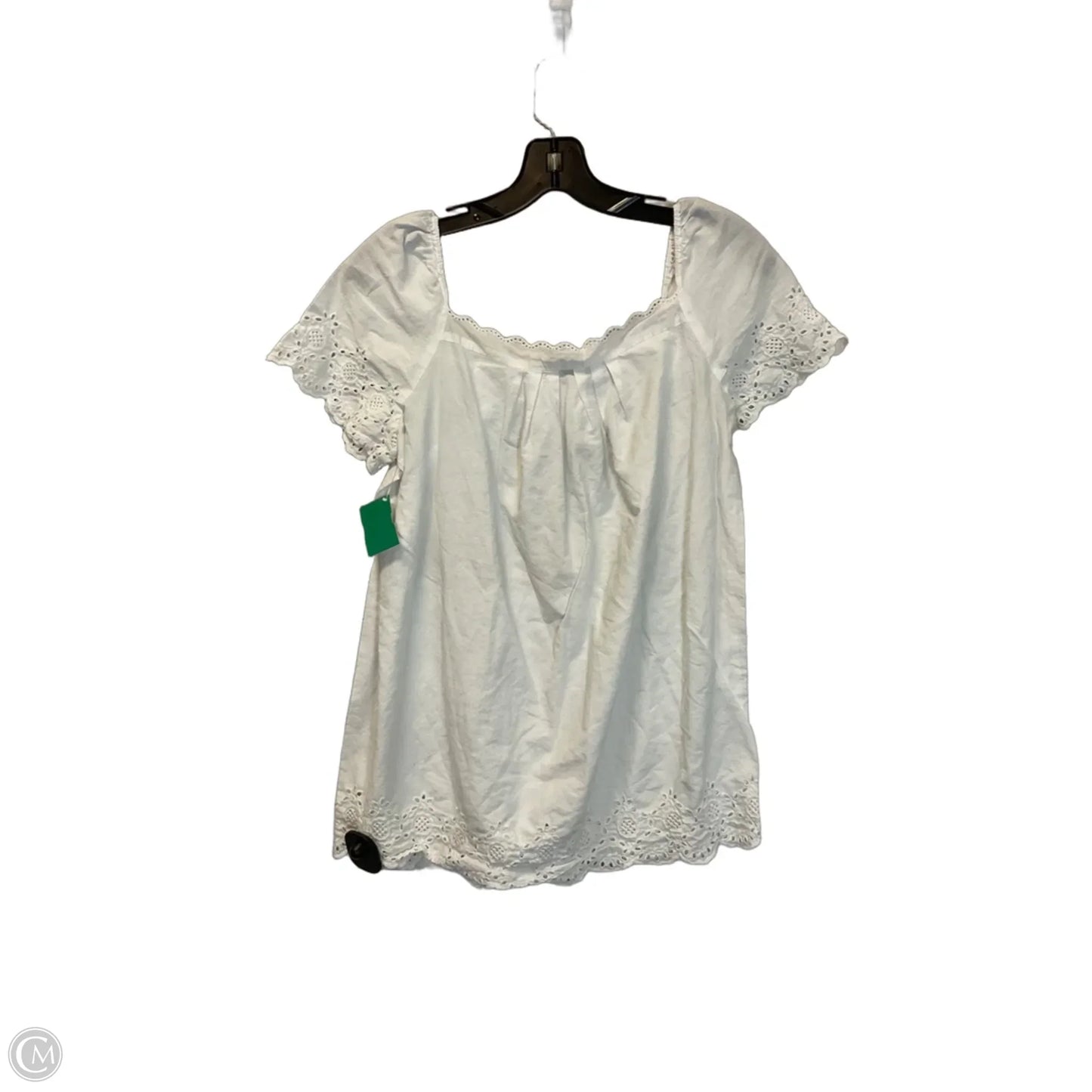 Top Short Sleeve By Talbots In White, Size: S