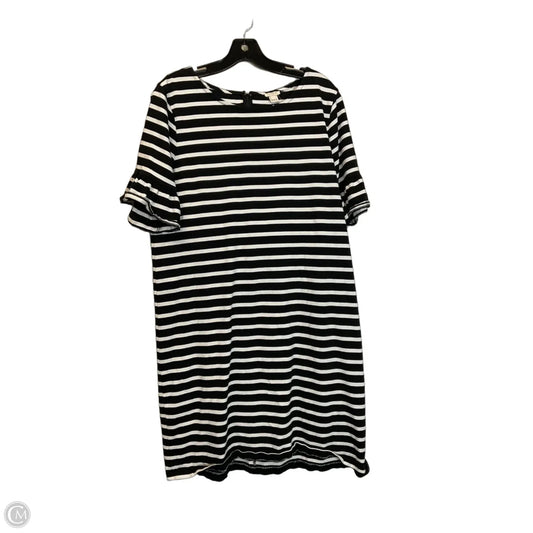 Dress Casual Midi By J. Crew In Black & White, Size: L